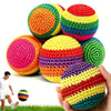 6 Pack Crochet Footbag for Adults, Handmade Knitted Footbags Sacks Foot Bag
