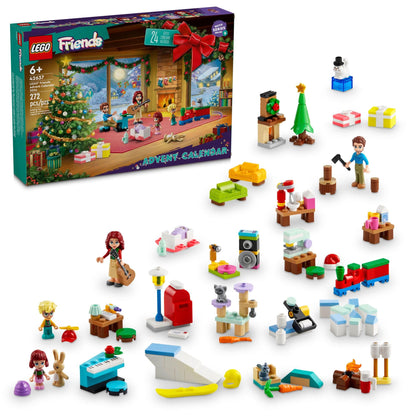 LEGO Friends Advent Calendar 2024 for Kids - Christmas Advent Calendar W/Mini Builds & 5 Minifigures, Ages 6+ - Kids Toys for Girls & Boys - Gift