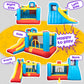 JOYMOR Bounce House Inflatable Bouncing Castle Play Center w/Air Blower, Jump'n Slide Bouncer, Suitable for Toddler Baby & Little Kids