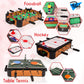 Point Games 3 in 1 Small Multi Game Set, Foosball, Air Hockey, Table Tennis - Portable Mini Arcade Table for Easy Carry - Perfect Arcade Gift