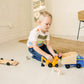 Melissa & Doug Classic Toy Wooden Dump Truck & Loader with Construction Pieces