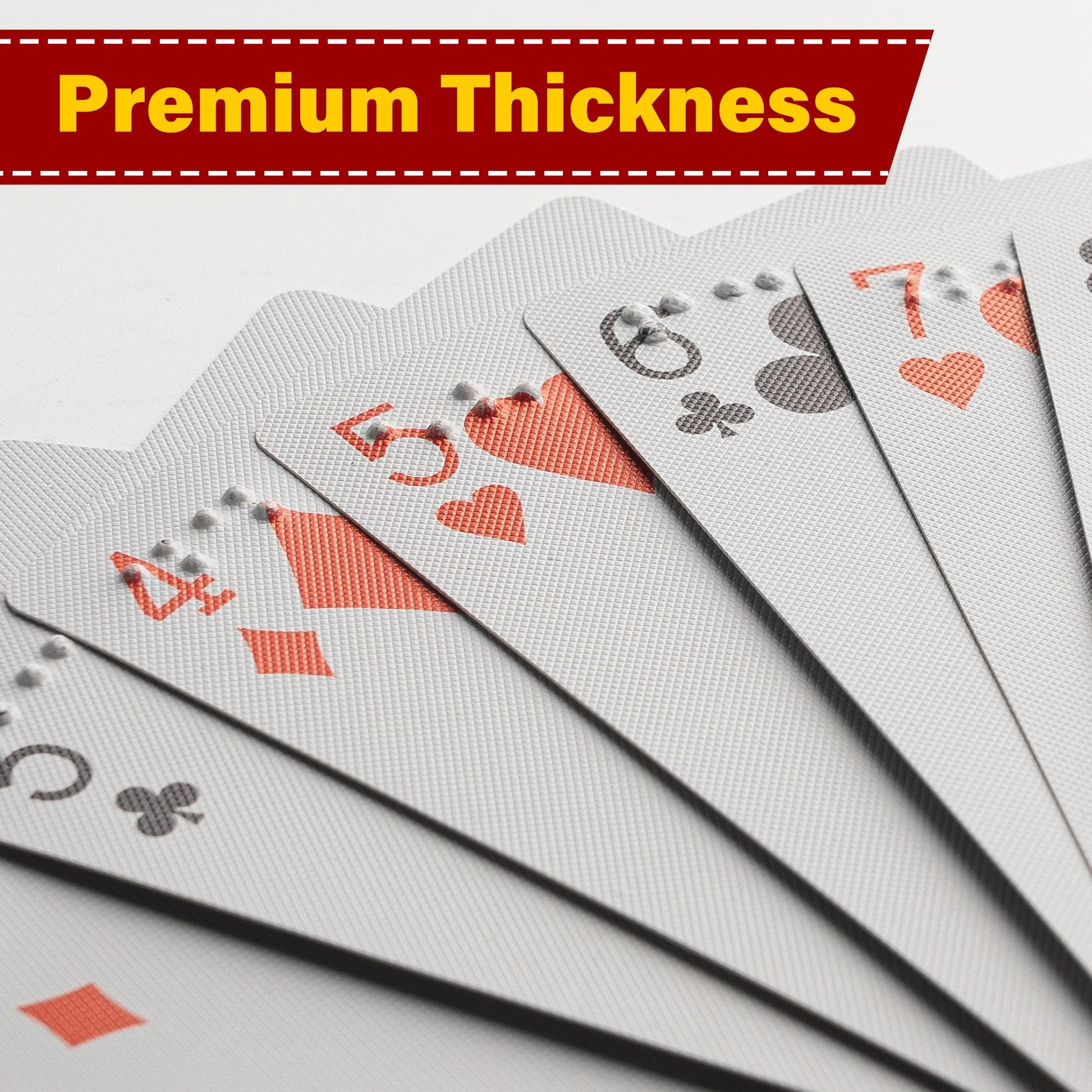 BozenTek Braille Playing Cards for The Visually Impaired - Best Gifts for Blind Adults, Braille Poker for Learn Braille, Perfect for Games and Family