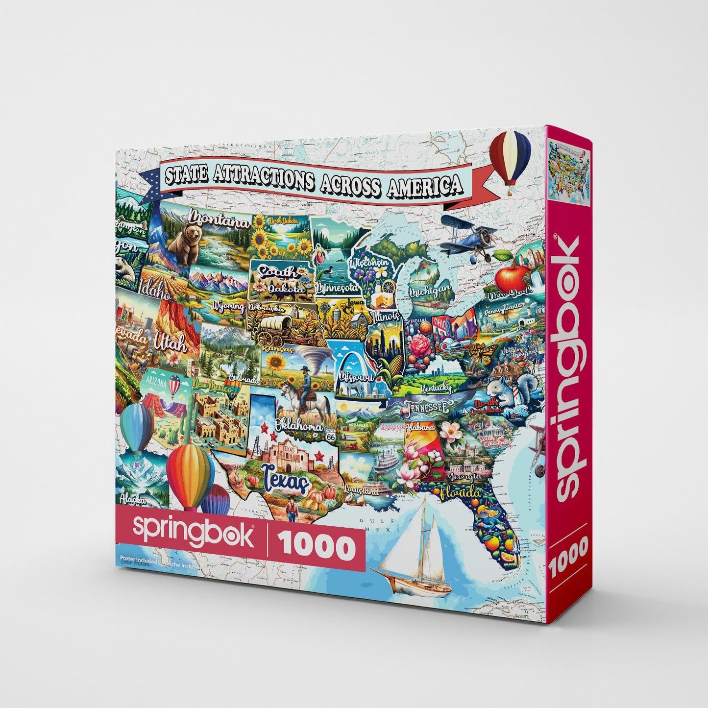 Springbok All American Attractions 1000 Piece Jigsaw Puzzle for Adults