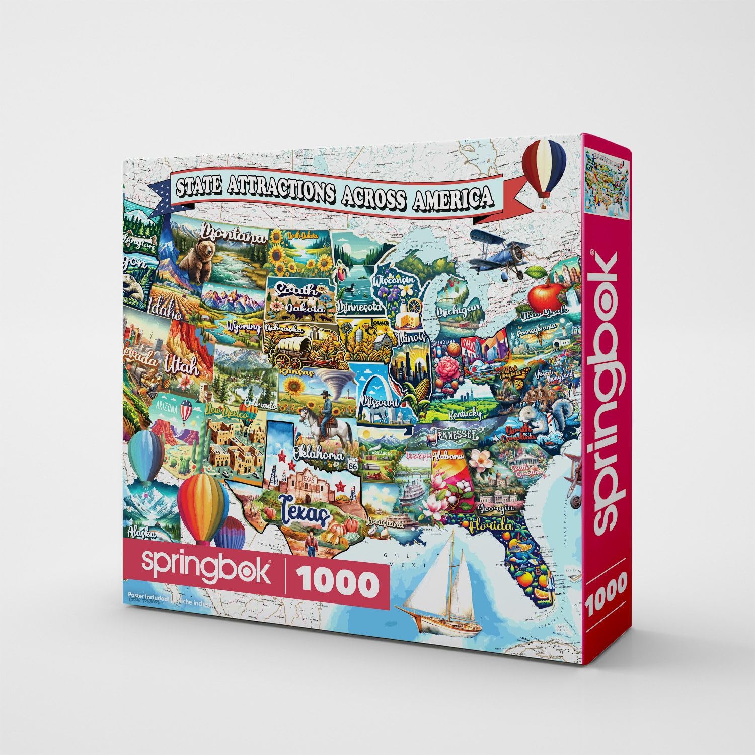 Springbok All American Attractions 1000 Piece Jigsaw Puzzle for Adults