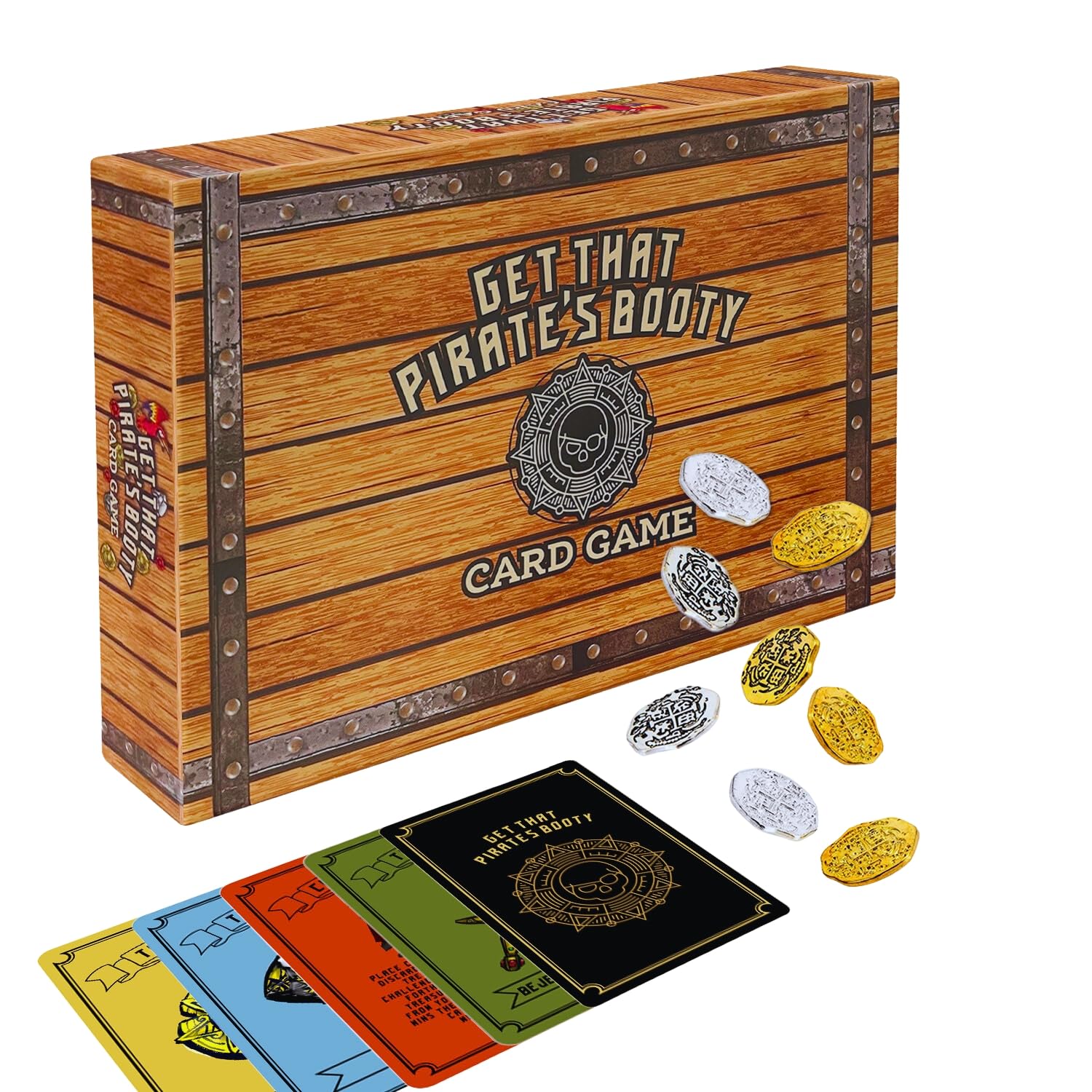 Get That Pirate's Booty Card Game, Fun 2-6 Player Family-Friendly Card Game for Adults, Teens, & Kids a Fun Pirate Themed Game and Good Stocking