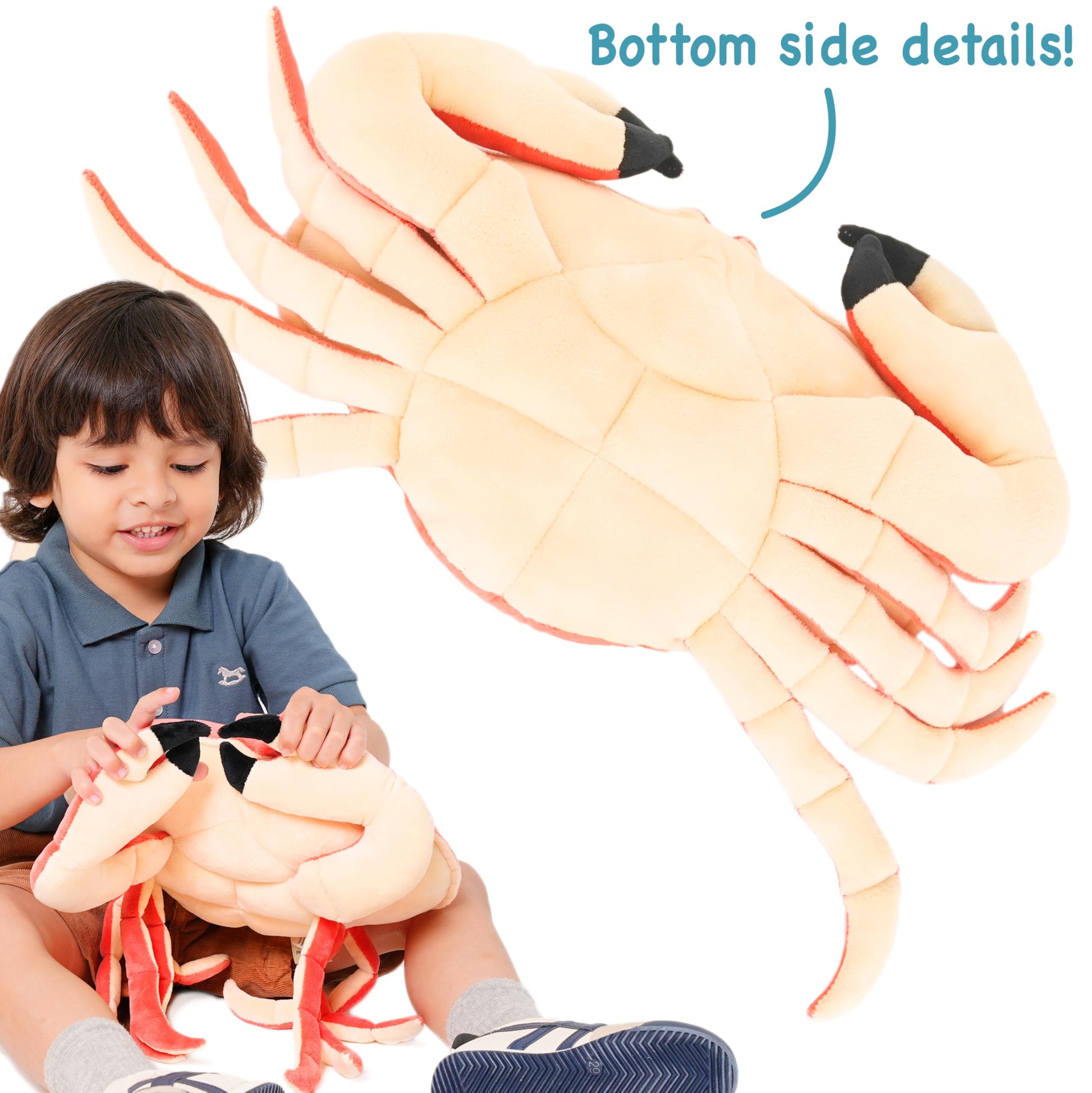 TigerHart Cora The Crab - 19 Inch Stuffed Animal Plush