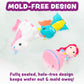 Tub Works® Fantasy Watertight Bath Toys, 6 Pack | Sealed, No Hole Bath Toys Design Keeps Moisture Out | Soft, Squeezable & Float on Water | Baby
