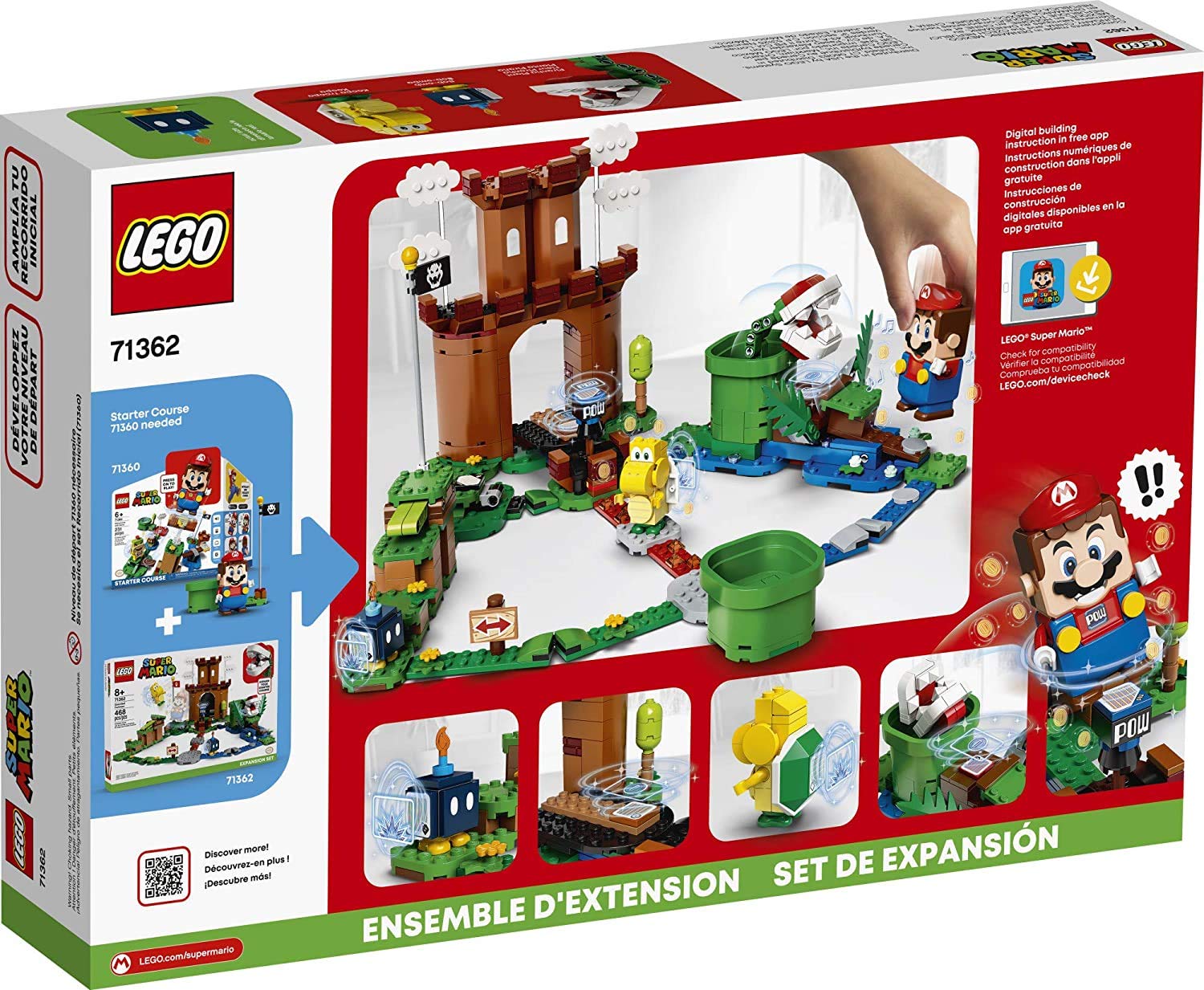 LEGO Super Mario Guarded Fortress Expansion Set 71362 Building Kit; Collectible Playset to Combine with The Super Mario Adventures with Mario Starter