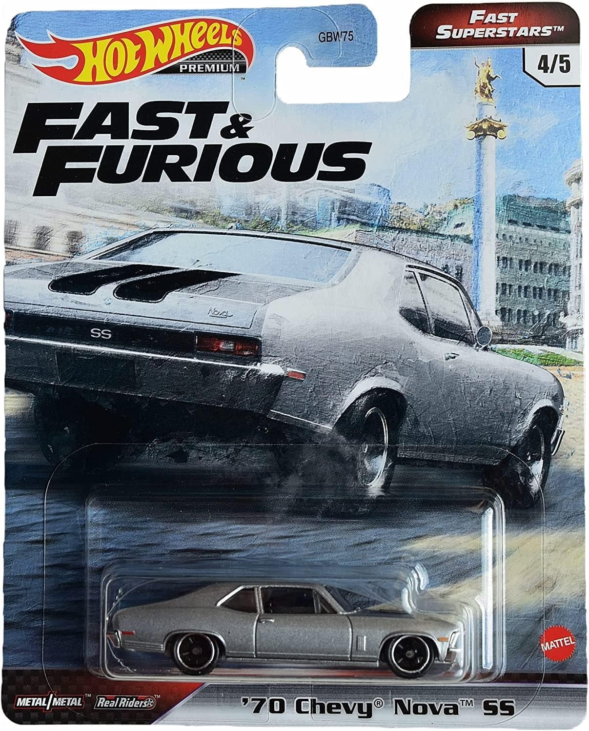 Hot Wheels Fast & Furious Collection of 1:64 Scale Vehicles from The Fast Film Franchise, Modern & Classic Cars, Great Gift for Collectors & Fans