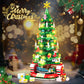 Zeluuyu Christmas Tree Building Block with LED Light, Rotating Christmas Tree 2024 Building Set for Adults, Christmas Tree Building Kit Xmas Gift