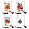 4 Pack Casino Centerpieces for Tables Casino Table Decoration Casino Theme Party Decorations 3D Poker Cardboard for Vegas Game Night Party Casino