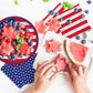 Gatherfun American Flag Patriotic Party Supplies Disposable Napkins and Paper Plates for Veterans Day Election Day 4th of July Independence Day