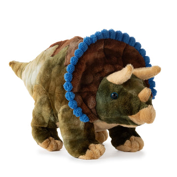 The Petting Zoo Triceratops Stuffed Animal Plushie, Gift for Kids, Dinosaur Animals, Triceratops Dinosaur Plush Toy, 12 in