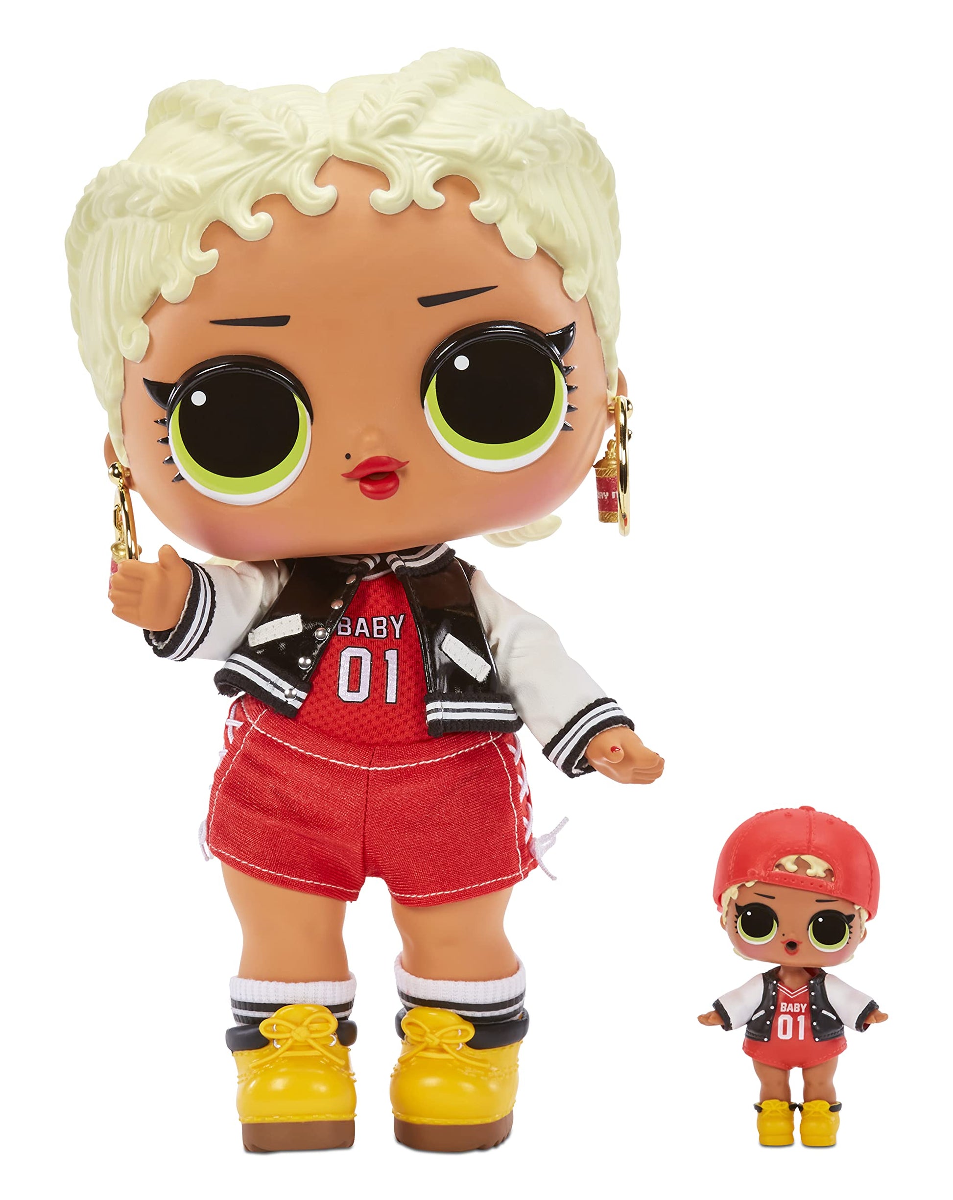 L.O.L. Surprise! Big Baby MC Swag - 11" Large ,Doll with Colorful, Mix & Match Fashion Accessories, Wear and Share Earrings, Collectible Gift for