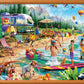 MasterPieces - 300 Piece Jigsaw Puzzle, Large EZ Grip Shapes, Camp Day at the Lake, Fun for Adults, Seniors, Family, Kids, Non-Glare Finish, 18"x24"