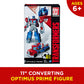 Transformers Toys Heroic Optimus Prime Action Figure - Timeless Large-Scale Figure, Changes into Toy Truck - Toys for Kids 6 and Up, 11-inch (Amazon