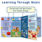 LEARNING BUGS Fun Favorite Nursery Rhymes - Sing Along with 28 Nursery Rhymes, Musical Books for Toddlers, 28-Button Music Book, Musical Toys