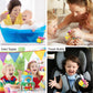 DolliBu Butterfly Bath Buddy Squirter - Floating Colorful Butterfly Rubber Bath Toy Fun Water Squirting Bathtime Play For Toddlers Cute & Soft Insect