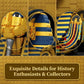 Myth Qholve Tutankhamun Golden Mask Building Set 1603 PCS Ancient Egyptian Pharaoh King TUT Replica Model Building Kit for Home Office Decor Display
