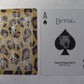 Lot 3 Bicycle Big Cats Jungle Tiger and Leopard Deck Playing Cards in Leather Case w/Free Calculator Collector