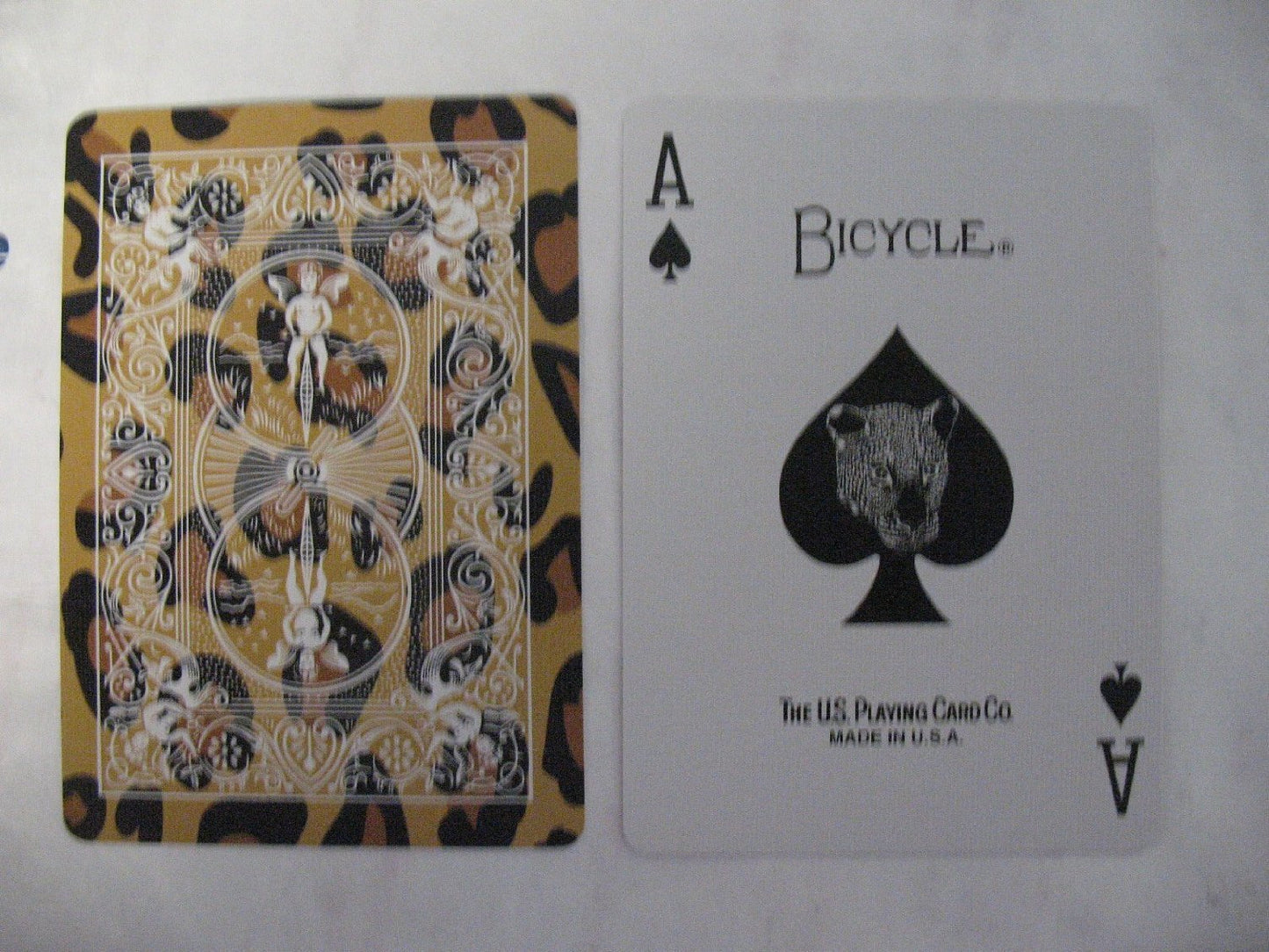Lot 3 Bicycle Big Cats Jungle Tiger and Leopard Deck Playing Cards in Leather Case w/Free Calculator Collector
