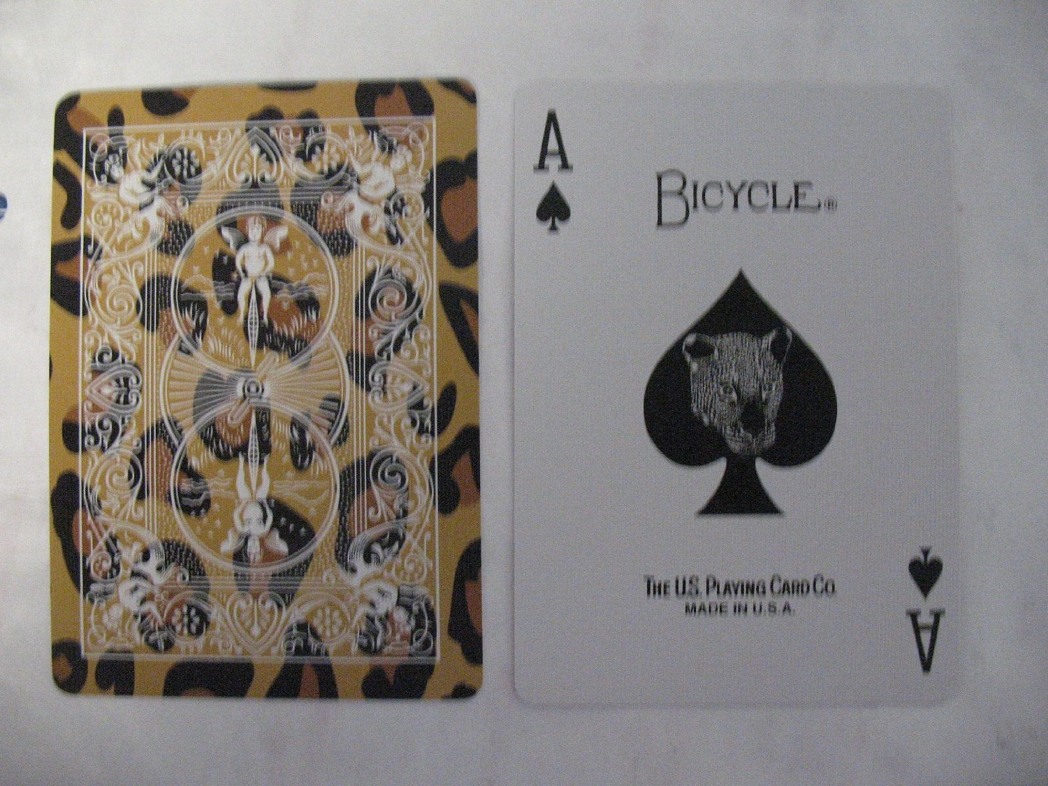 Lot 3 Bicycle Big Cats Jungle Tiger and Leopard Deck Playing Cards in Leather Case w/Free Calculator Collector