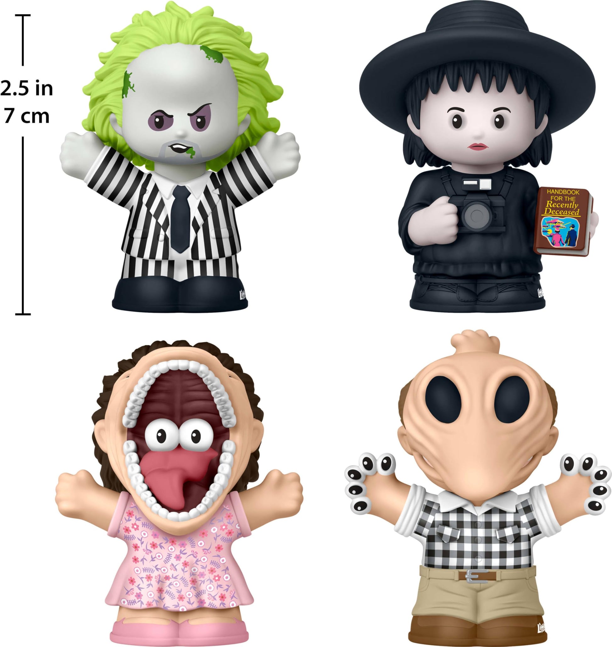 Little People Collector Beetlejuice Special Edition Set for Movie Fans, 4 Character Figures in a Display Package