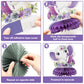 ArianQicult Purple Elephant Floral Honeycomb Centerpieces
