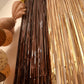 Espresso Martini Decorations, 2 Pack Tini Bit Older Birthday Party Photo Booth Prop, Brown Gold Fringe Curtains Photo Streamers Backdrop for Love Is