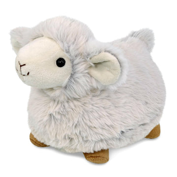 DolliBu White Sheep Stuffed Animal - Super Soft Stuffed Sheep Plush Toy for Girls and Boys, Cute and Cuddly Toy Sheep, Realistic Farm Stuffed Animal