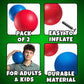 8.5-Inch Red & Blue Kickballs (2-Pack) with Hand Pump, Playground Balls