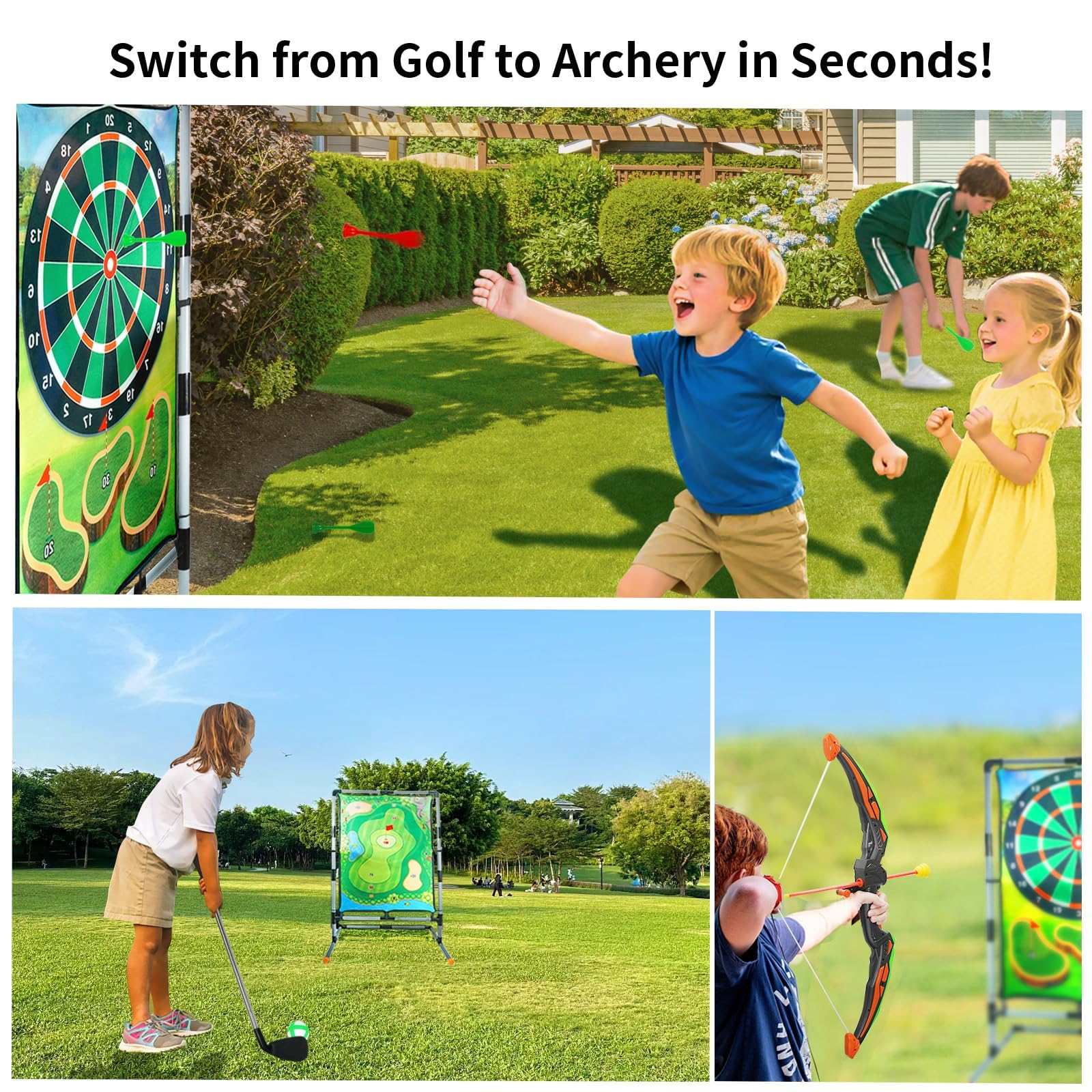 grnpeak Golf Chipping Game for Kids Adults Family Battle Golf Game