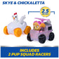 Paw Patrol Skye Pup Squad Launchers with Chickaletta 2-Pack Toy Vehicles