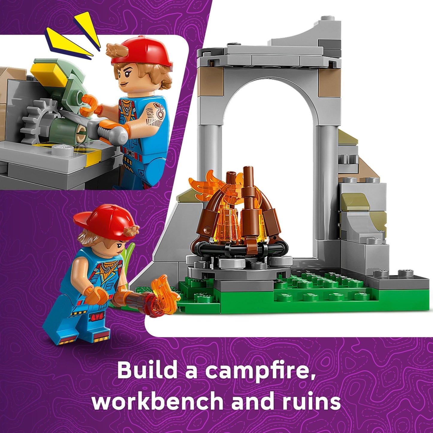 LEGO Fortnite Peely & Sparkplug’s Camp Kids Toy - Pretend Play and Video Game Building Set for Girls & Boys, Ages 7+ - Fortnite Toy Figures Peely