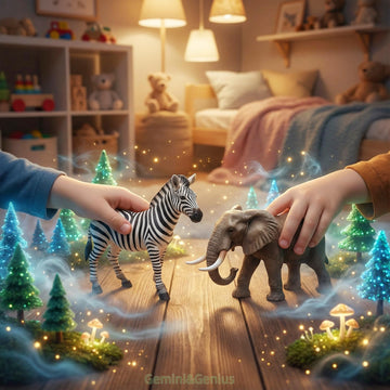 Gemini&Genius Zebra Animal Toy for Kids, Zebra Figurine, Wildlife Action Figure, Great Gift, Collection, Cake Topper, Storytelling Prop and Room Decor