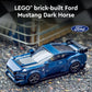 LEGO Speed Champions Ford Mustang Dark Horse Sports Car Toy, Buildable Ford Mustang Toy for Kids, Blue Car Model Set, Gift Idea for Boys and Girls