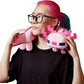 Mattel Minecraft Axolotl Neck Pillow, Plush Toy