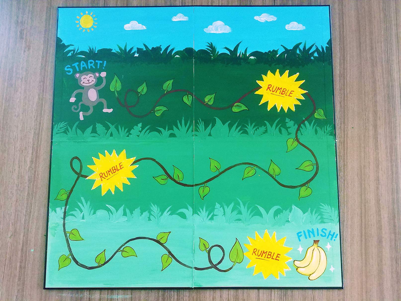 Apostrophe Games Blank Game Board & Box (20" x 20" Board) Create Your Own Board Game, DIY Board Game, Family Board Games