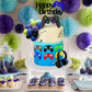 21 PCS Video Game Birthday Cake Toppers Controller Headset Ball Cake Decoration for Video Game Theme Birthday Party Supplies