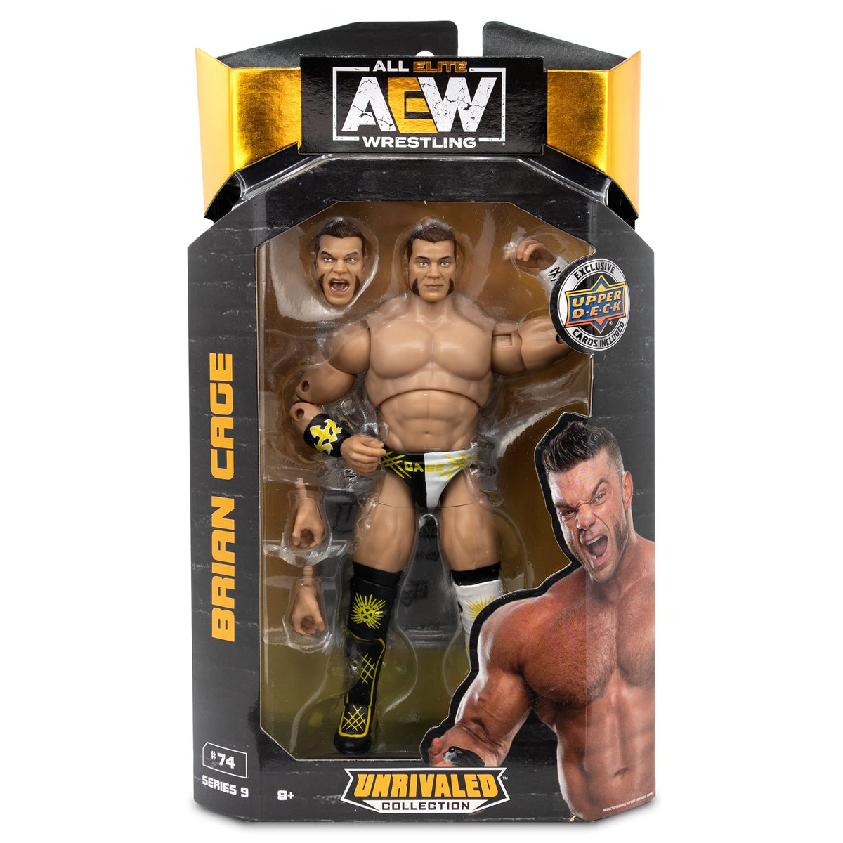 All Elite Wrestling - 6-Inch Brian Cage Figure - AEW Unrivaled Collection Series 9