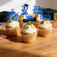 Graduation Decorations 2026 Blue, Graduation Cupcake Toppers 2026 Blue Black, Glitter Class of 2026 Cupcake Toppers Supplies, Class of 2026 Congrats