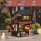 DIY Book Nook, Miniature House Kit with LED Lights (Kasuga Grocery Store)