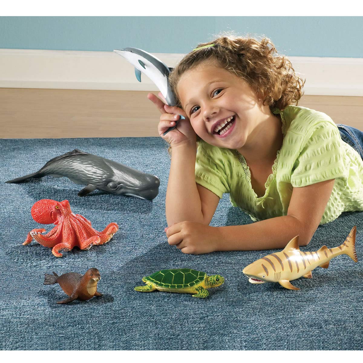 Learning Resources Jumbo Animals Including Pets, Jungle Animals, Farm Animals and Ocean Animals - 24 Pieces