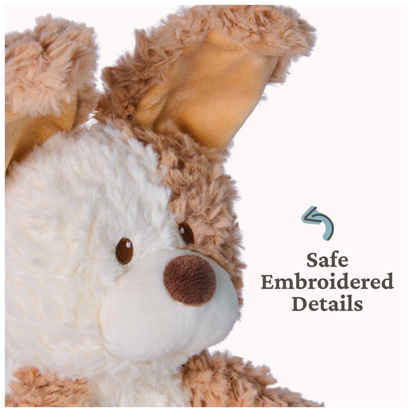GUND Baby Peek-a-Boo Peeki Puppy Interactive Squeeze-Activated Plush Toy 7"