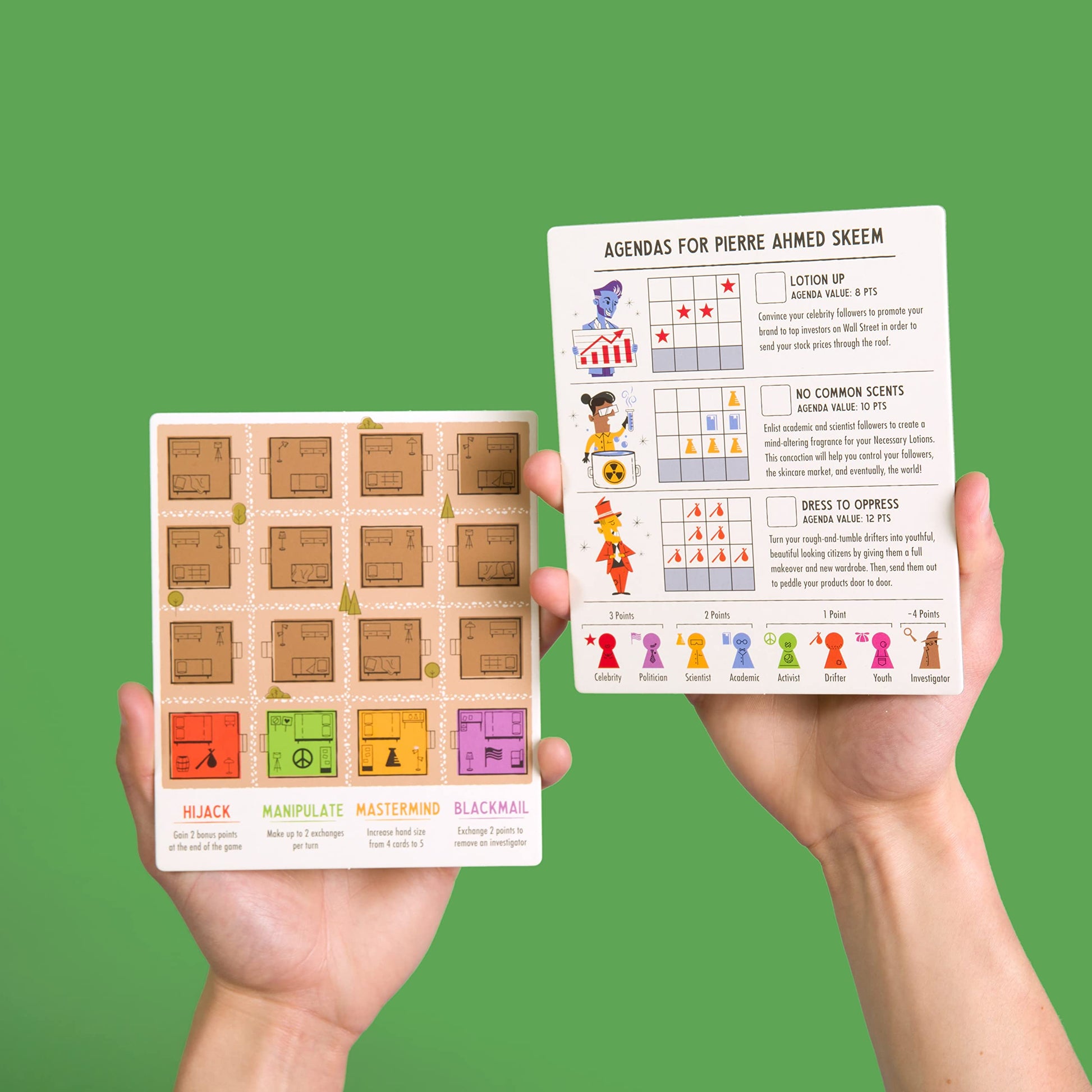 Cultivate Board Game | Award-Winning | Satirical Cult Leaders | Casual Board Game | Take-That | Ages 14+ | for 2-5 Players | 20-50 Min Playtime | Made