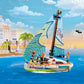 LEGO Friends Stephanie's Sailing Adventure Toy Boat Set 41716, Sailboat Building Toy with Island, Drone, and 3 Mini Figures, Creative Sailing Gift