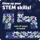 Learning Resources Glowing PatternGears - Building Set with Glow in the Dark Stickers, Toddlers Hands-On Toy, STEM Construction & Engineering, Fine