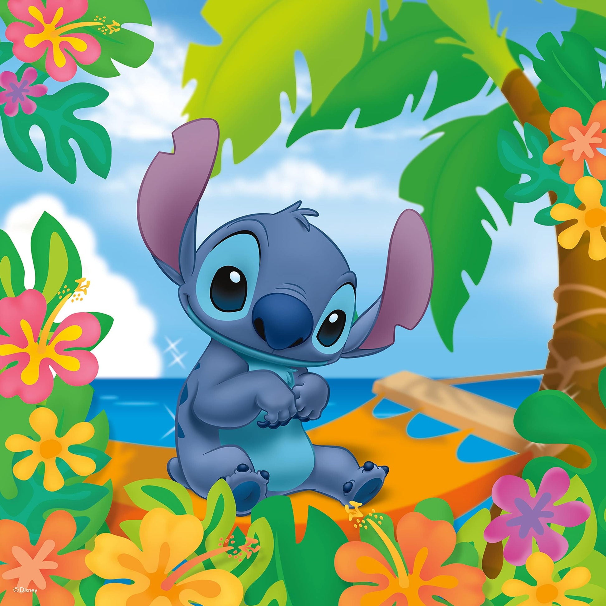 Ceaco - Disney Flower Power Stitch - 200 Piece Puzzle for Kids Ages 8-10