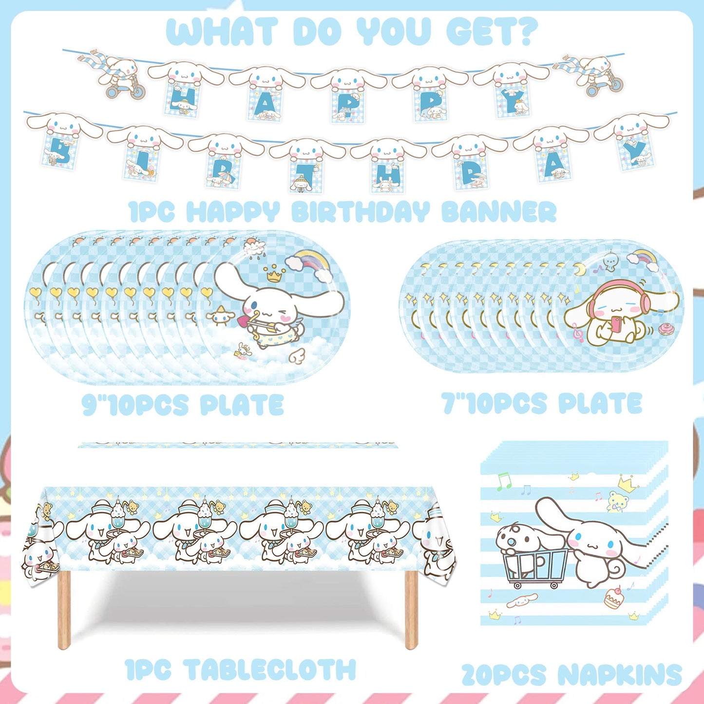 Cartoon Theme Birthday Party Decorations, Cute Birthday Party Supplies