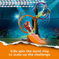LEGO City Stuntz Spinning Stunt Challenge 60360-1 or 2 Player Tournaments with Flywheel-Powered Motorcycle Toys, Features 2 Minifigures and Ramps, Fun